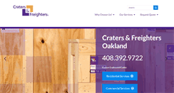 Desktop Screenshot of cratersandfreightersoakland.com